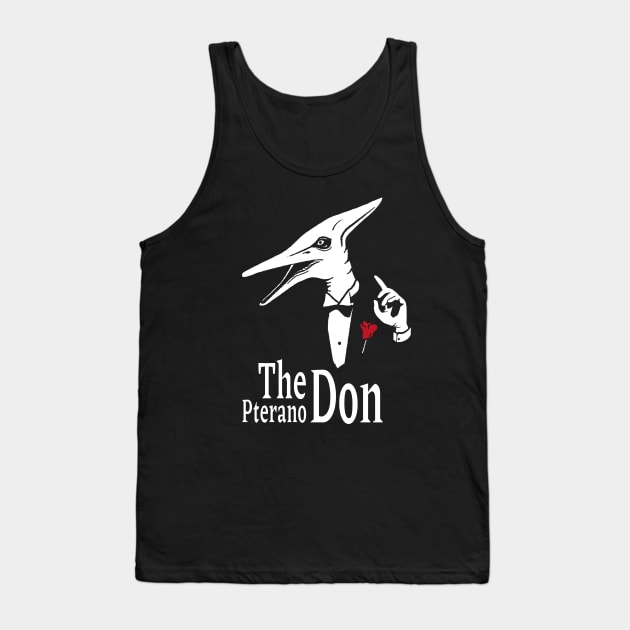 The Pterano Don. Dinosaur Pun. Tank Top by propellerhead